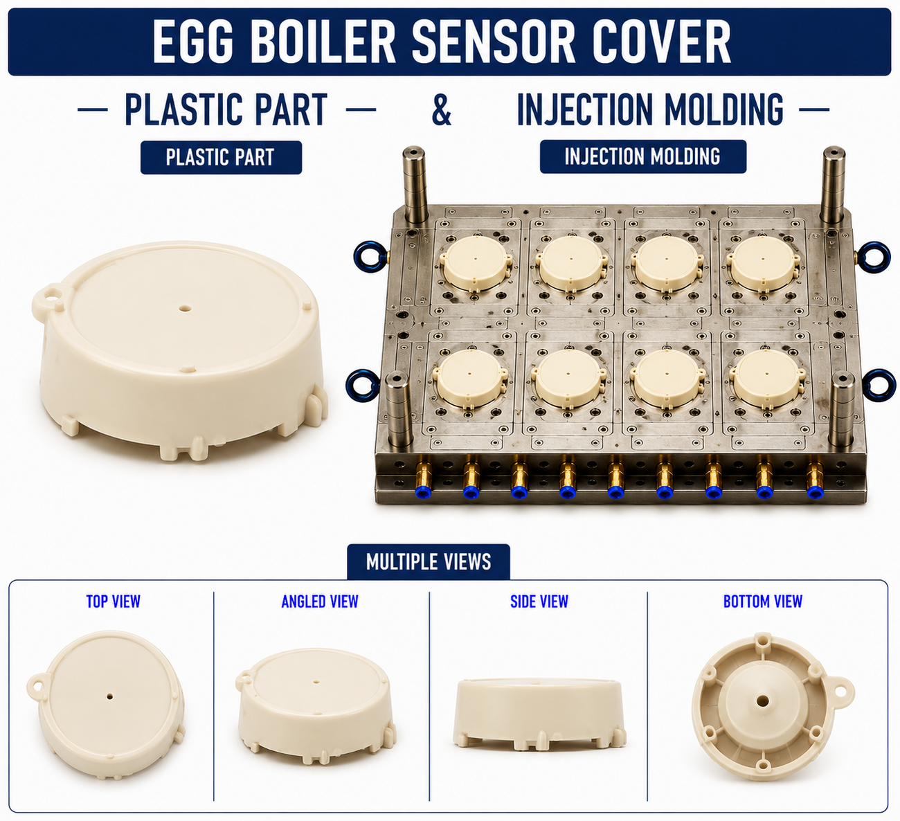 Egg Boiler Plastic Sensor Cover Mould and Moulding Service